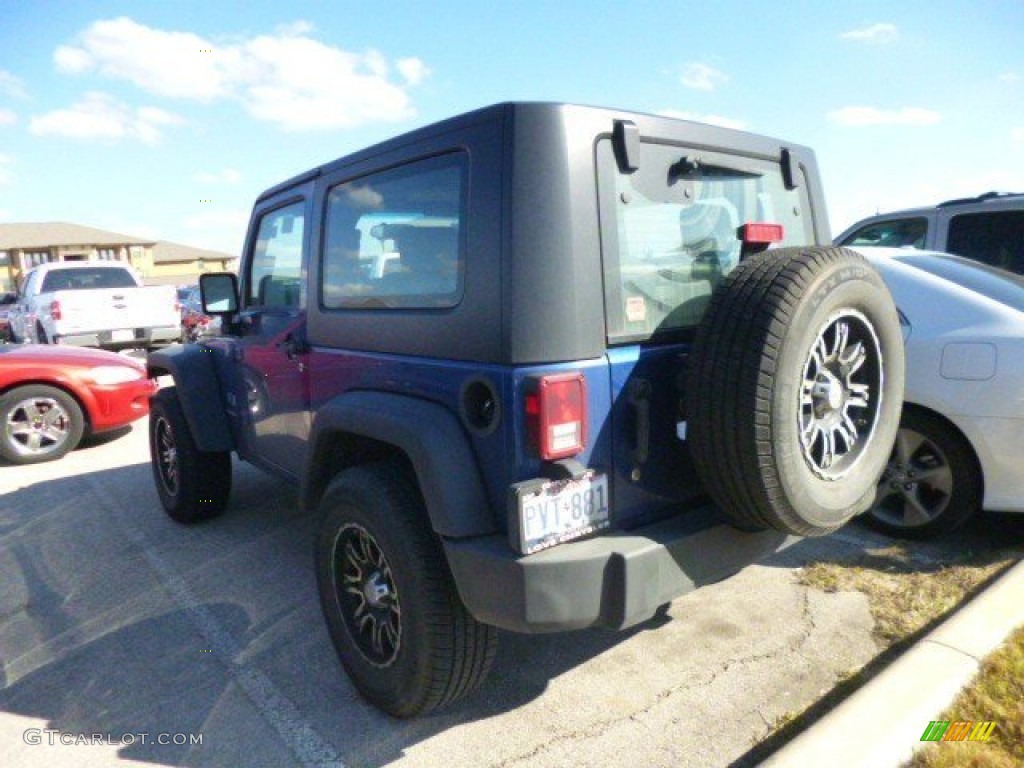 2009 Wrangler X 4x4 - Deep Water Blue Pearl Coat / Dark Slate Gray/Medium Slate Gray photo #6
