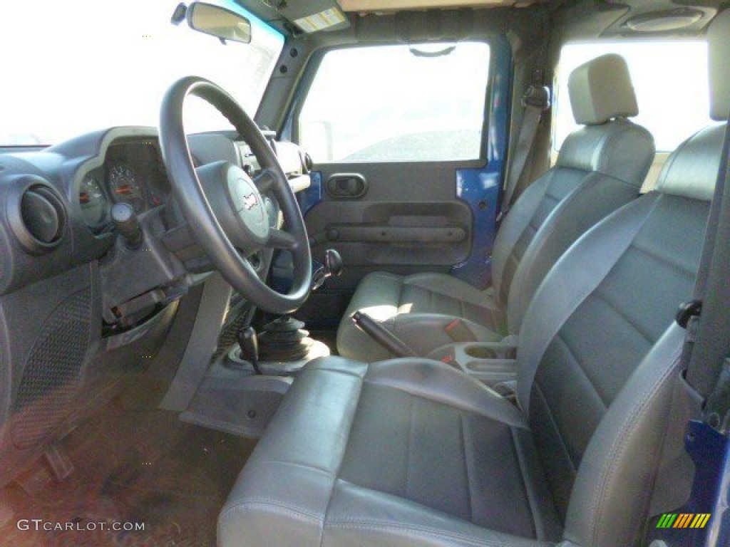 2009 Wrangler X 4x4 - Deep Water Blue Pearl Coat / Dark Slate Gray/Medium Slate Gray photo #7