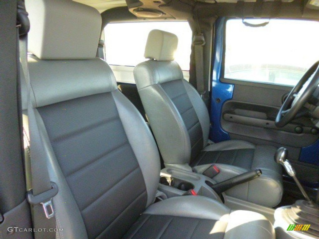 2009 Wrangler X 4x4 - Deep Water Blue Pearl Coat / Dark Slate Gray/Medium Slate Gray photo #10