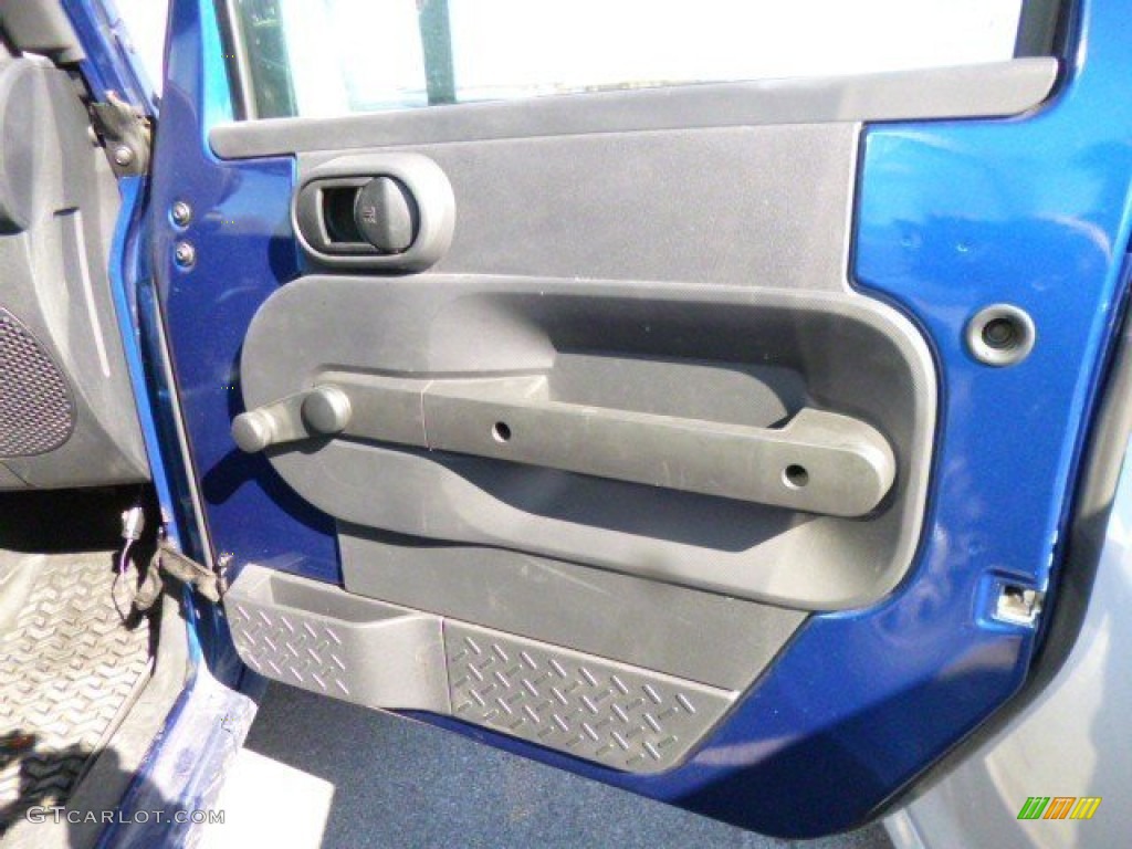 2009 Wrangler X 4x4 - Deep Water Blue Pearl Coat / Dark Slate Gray/Medium Slate Gray photo #12