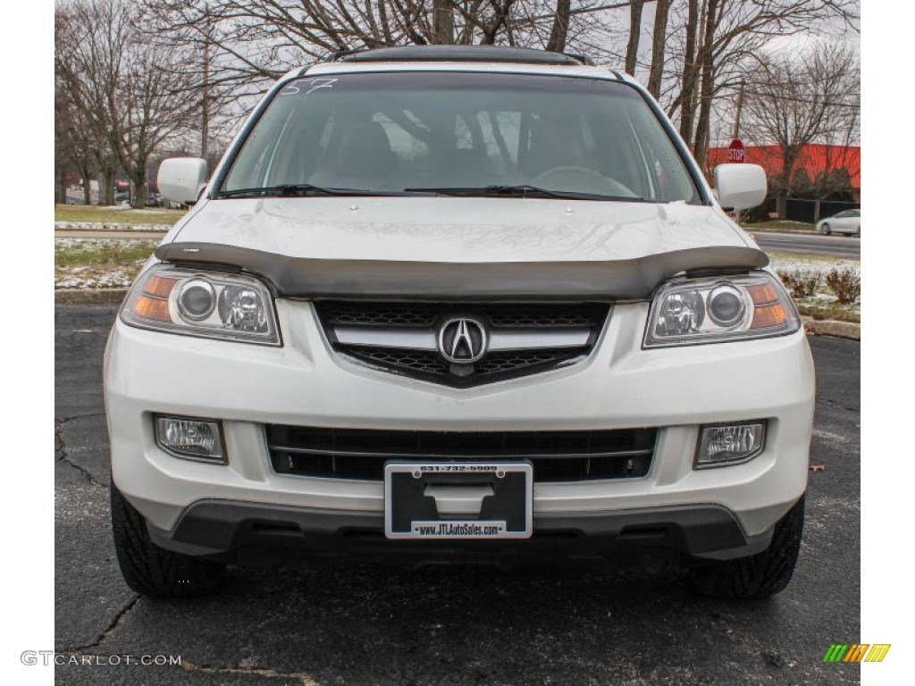 2005 MDX  - Aspen White Pearl / Saddle photo #2