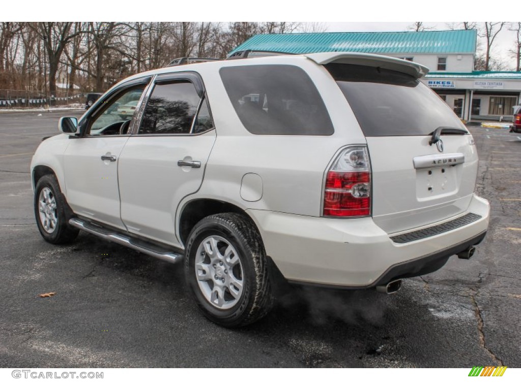 2005 MDX  - Aspen White Pearl / Saddle photo #4