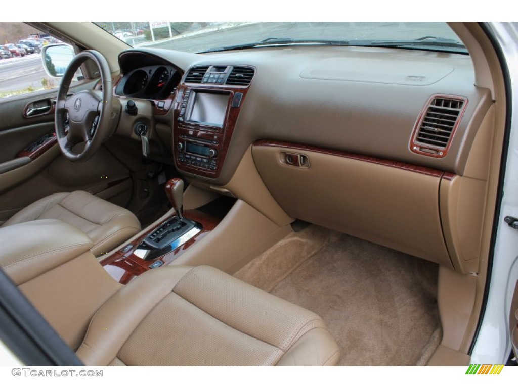 2005 MDX  - Aspen White Pearl / Saddle photo #8