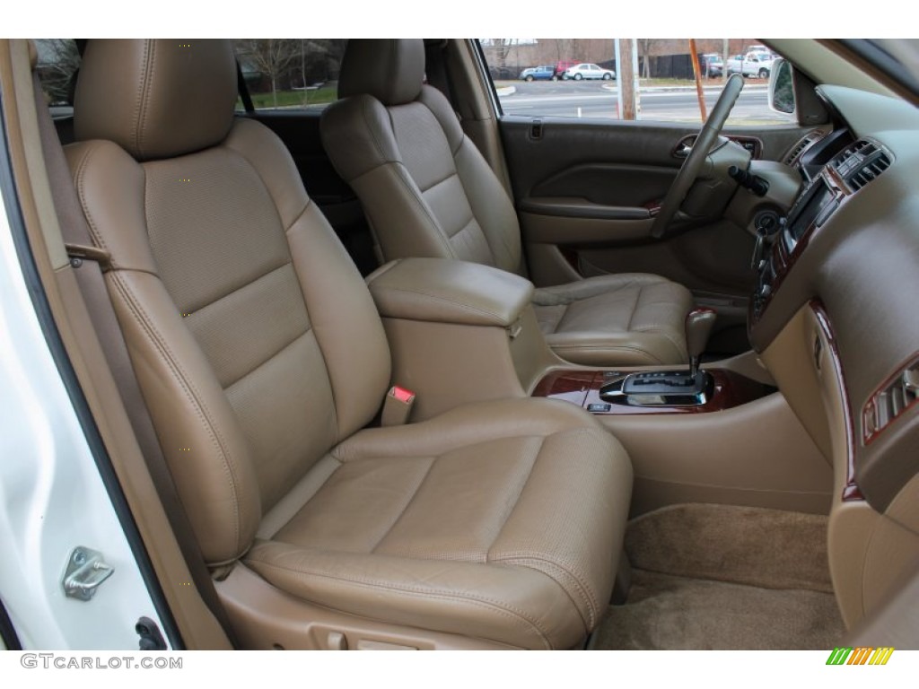 2005 MDX  - Aspen White Pearl / Saddle photo #9