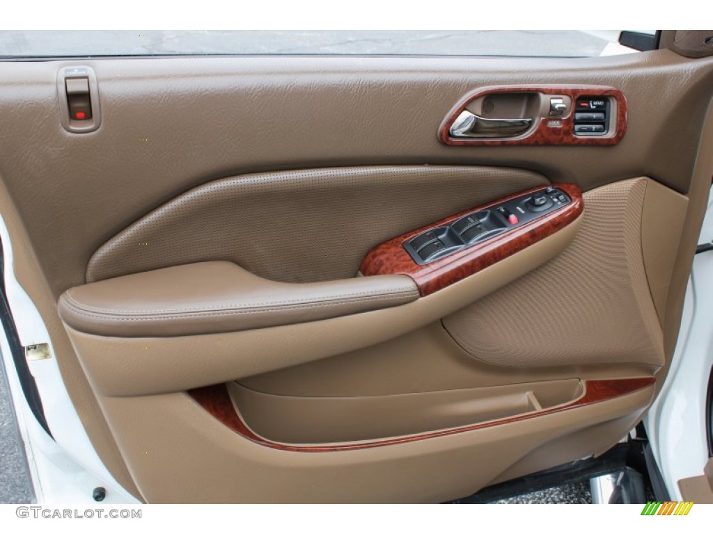 2005 MDX  - Aspen White Pearl / Saddle photo #10