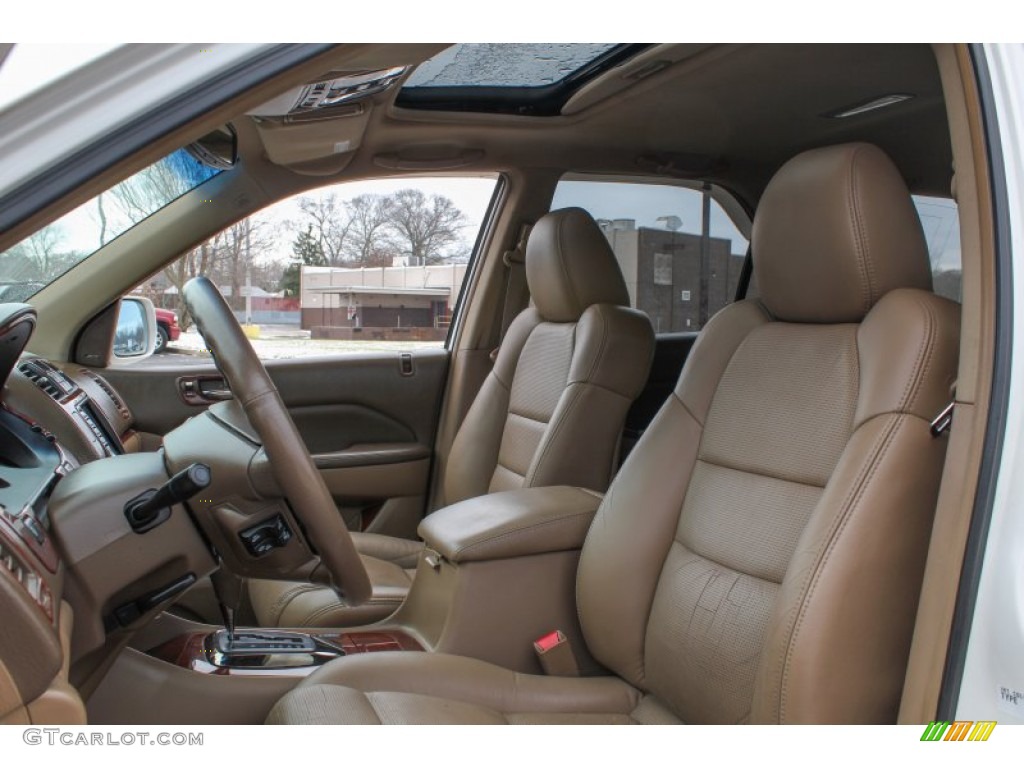 2005 MDX  - Aspen White Pearl / Saddle photo #11