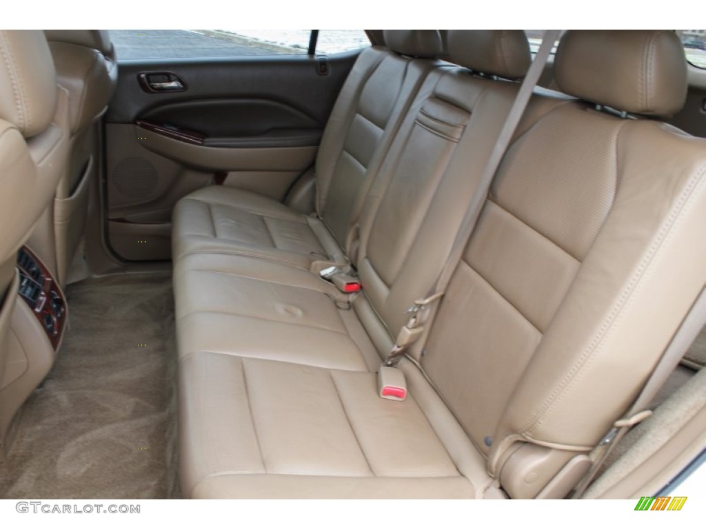 2005 MDX  - Aspen White Pearl / Saddle photo #17