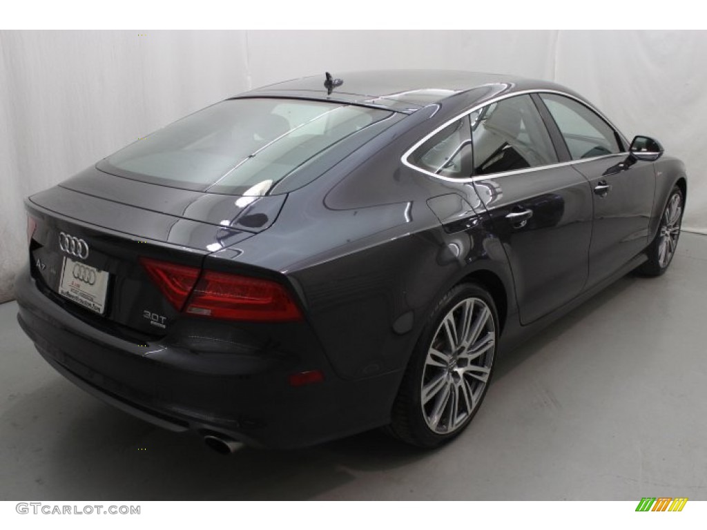 2013 A7 3.0T quattro Premium - Daytona Gray Pearl Effect / Nougat Brown photo #6