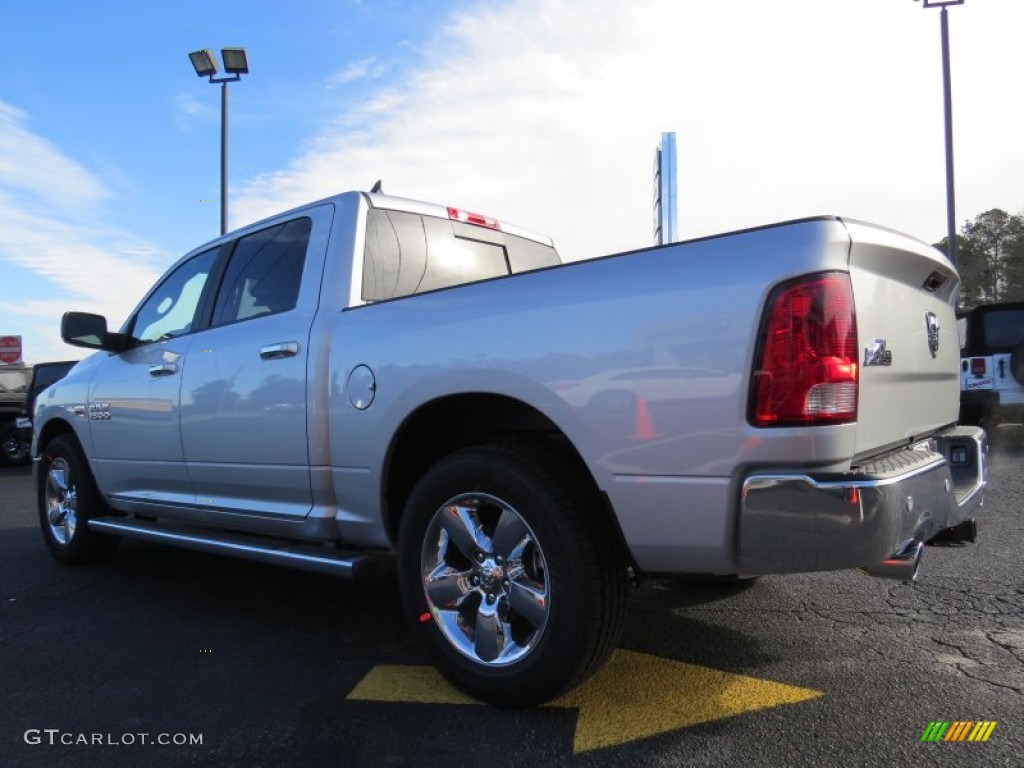 2014 1500 Big Horn Crew Cab - Bright Silver Metallic / Black/Diesel Gray photo #5