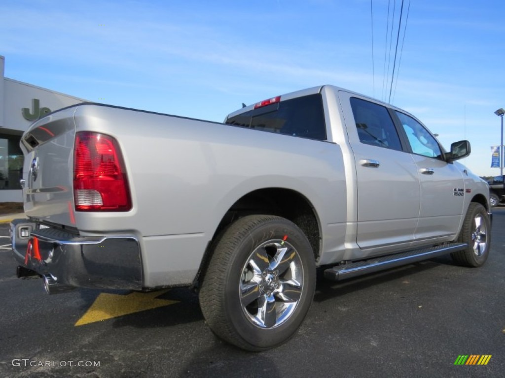 2014 1500 Big Horn Crew Cab - Bright Silver Metallic / Black/Diesel Gray photo #7