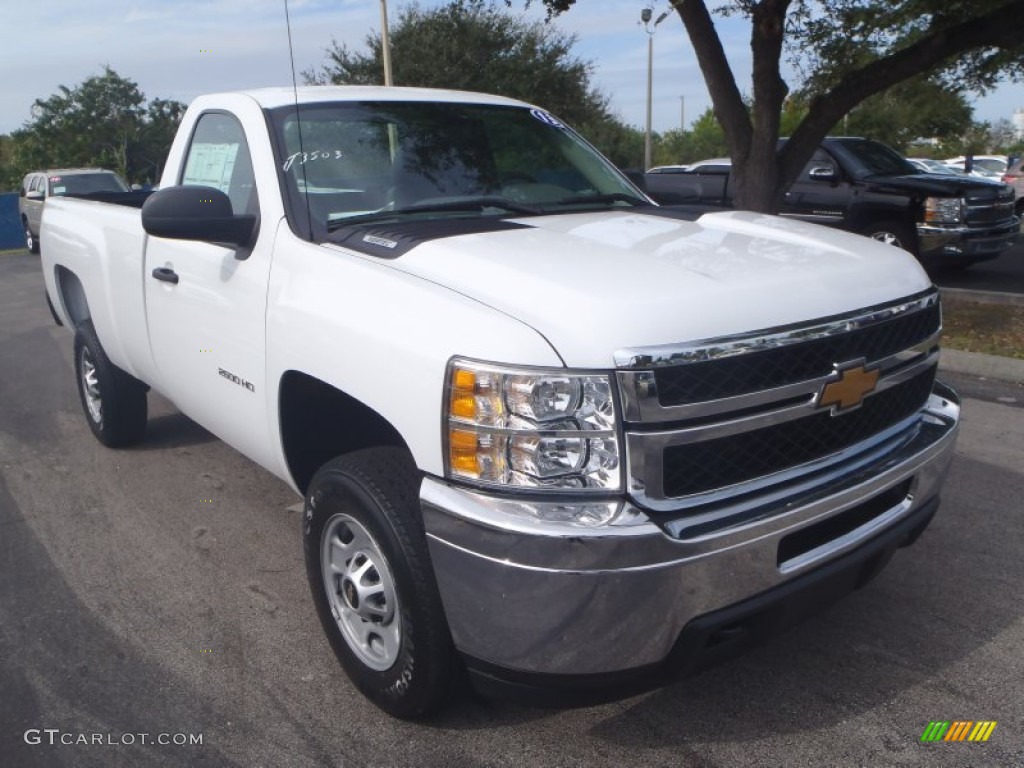 2013 Silverado 2500HD Work Truck Regular Cab - Summit White / Dark Titanium photo #1