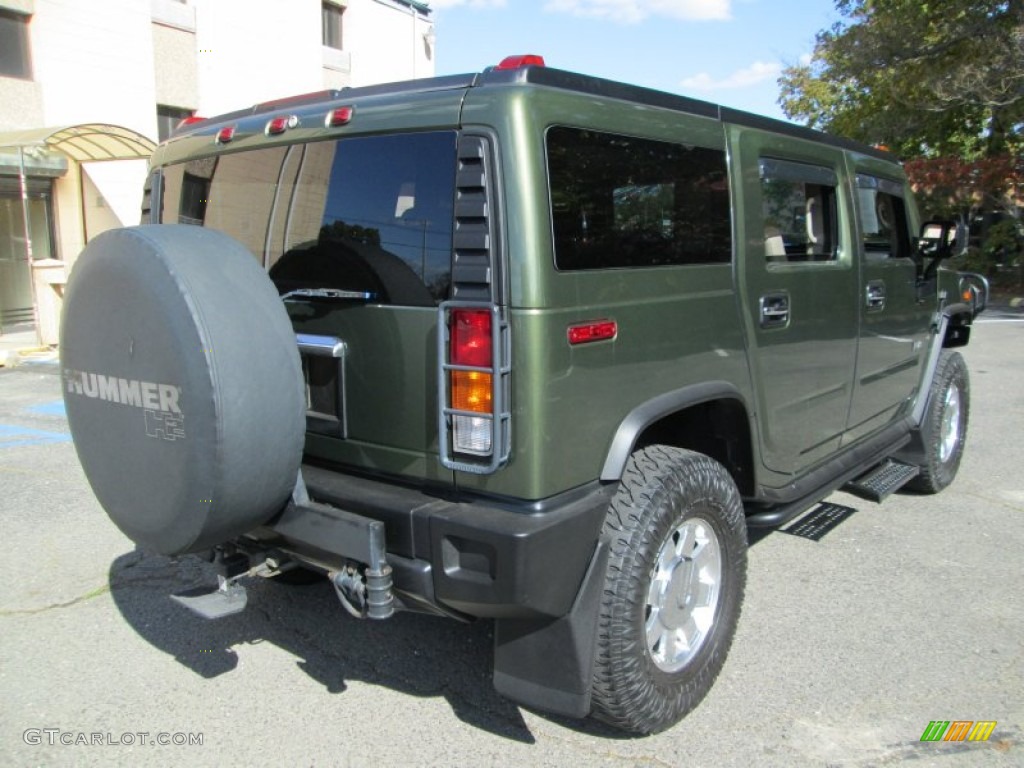 2003 H2 SUV - Sage Green Metallic / Wheat photo #7