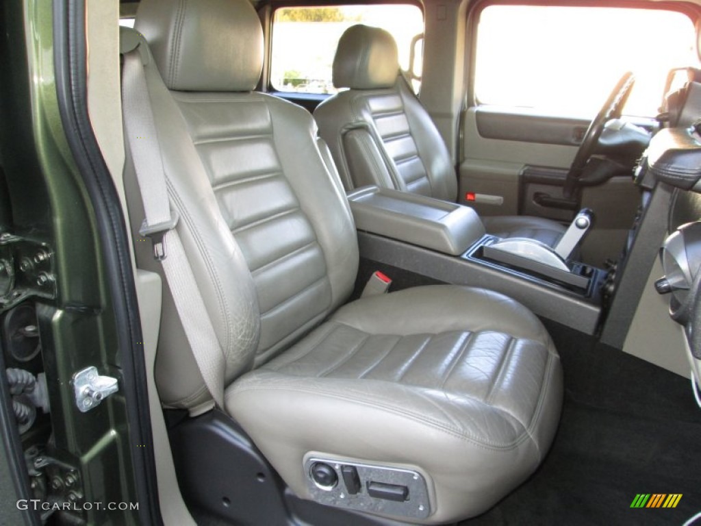 2003 H2 SUV - Sage Green Metallic / Wheat photo #14