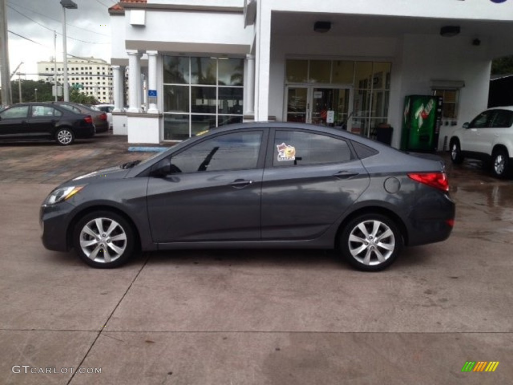 Cyclone Gray 2012 Hyundai Accent GLS 4 Door Exterior Photo #89169988