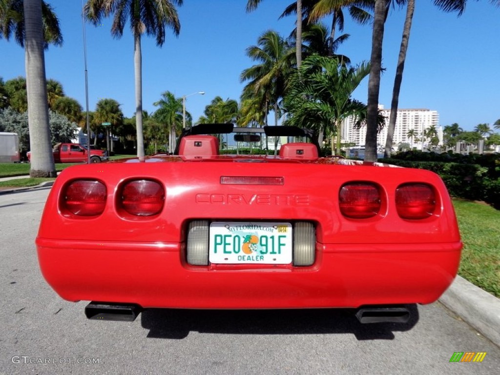 1992 Corvette Convertible - Bright Red / Red photo #4
