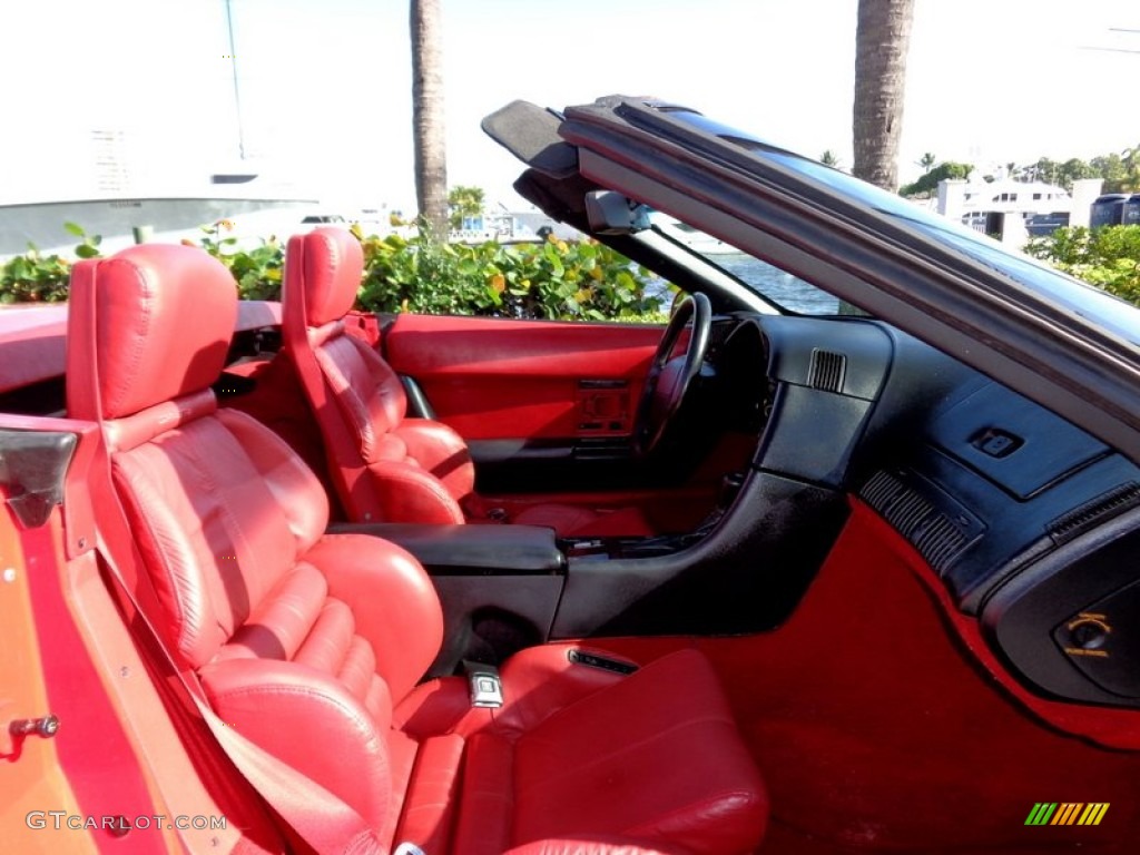 1992 Corvette Convertible - Bright Red / Red photo #5