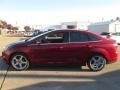 2014 Ruby Red Ford Focus Titanium Sedan  photo #2