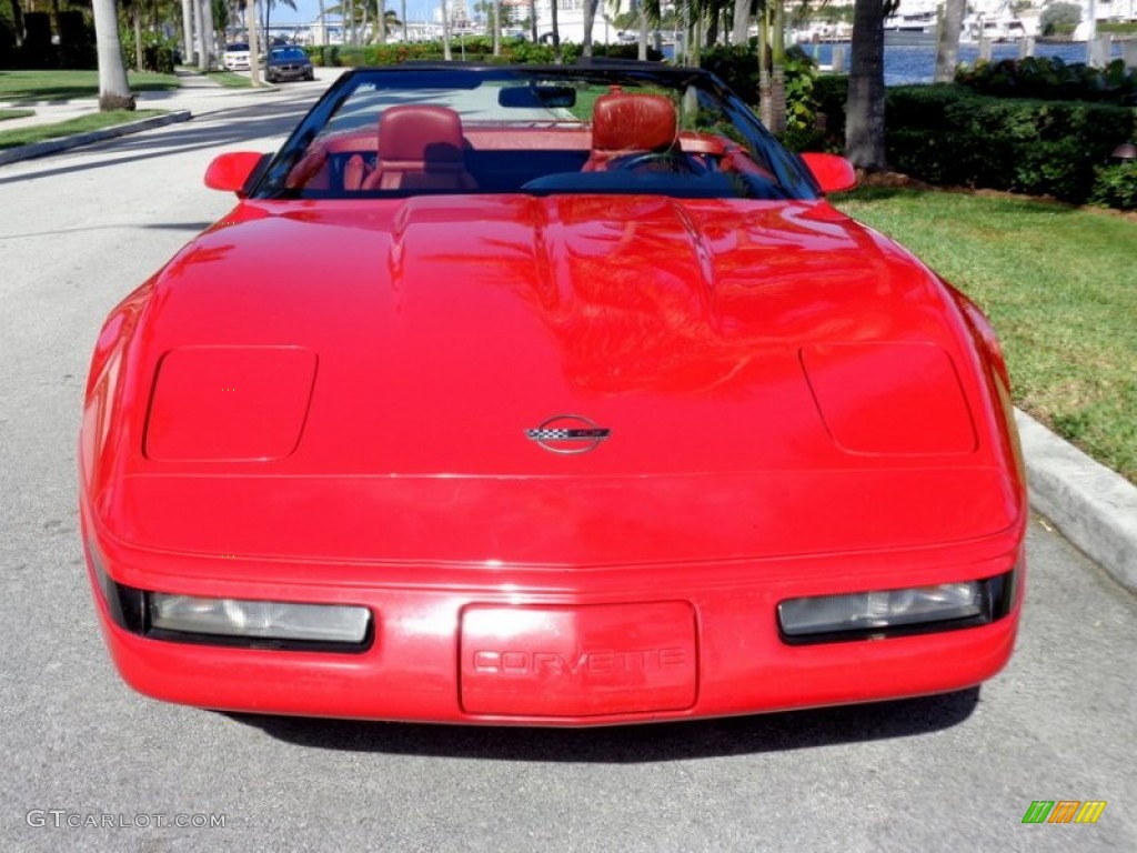 1992 Corvette Convertible - Bright Red / Red photo #10