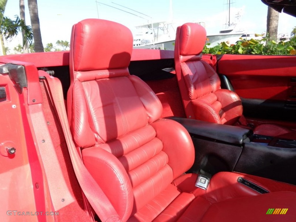 1992 Corvette Convertible - Bright Red / Red photo #12