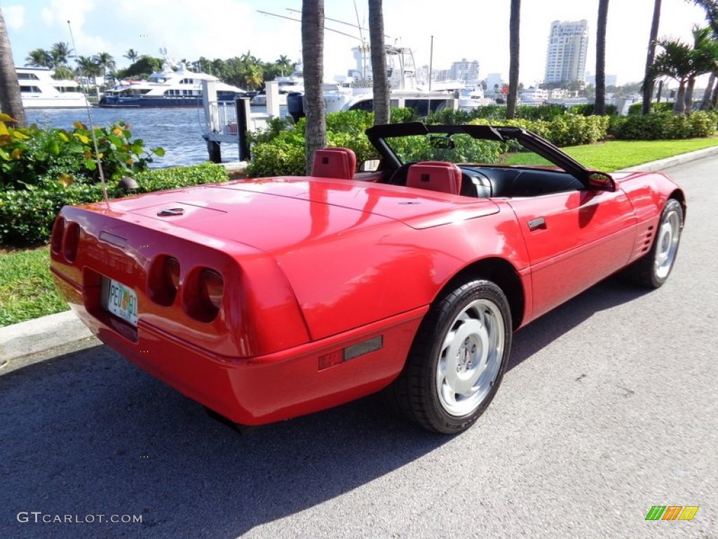 1992 Corvette Convertible - Bright Red / Red photo #13