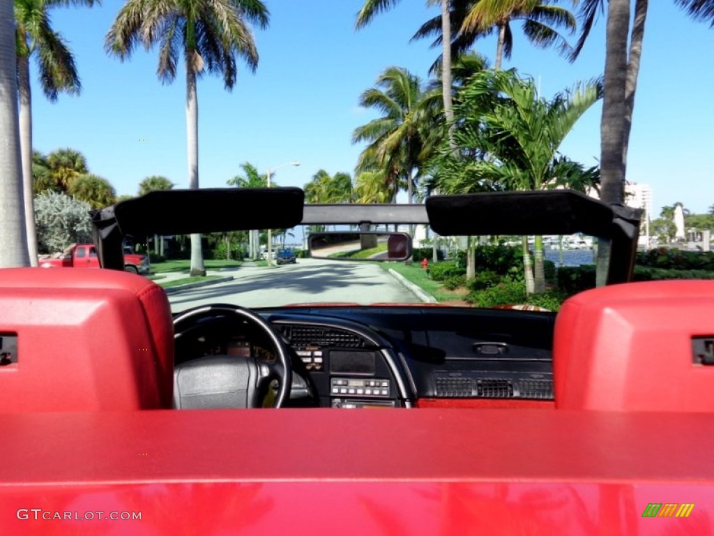 1992 Corvette Convertible - Bright Red / Red photo #18