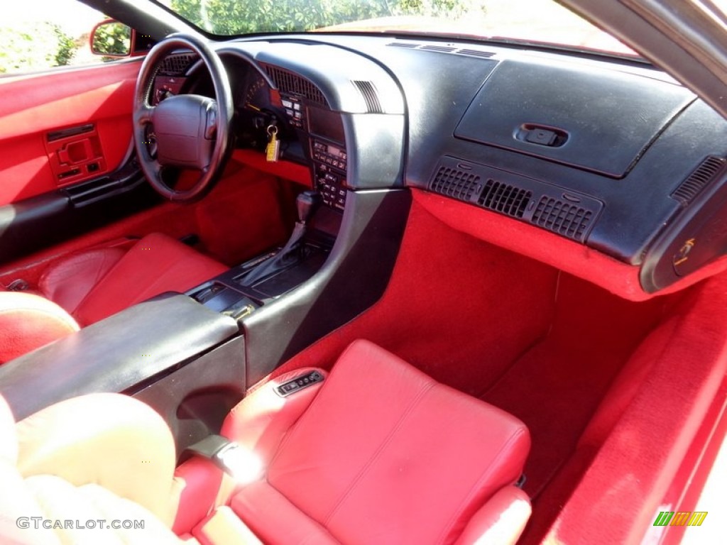 1992 Chevrolet Corvette Convertible Red Dashboard Photo #89171758