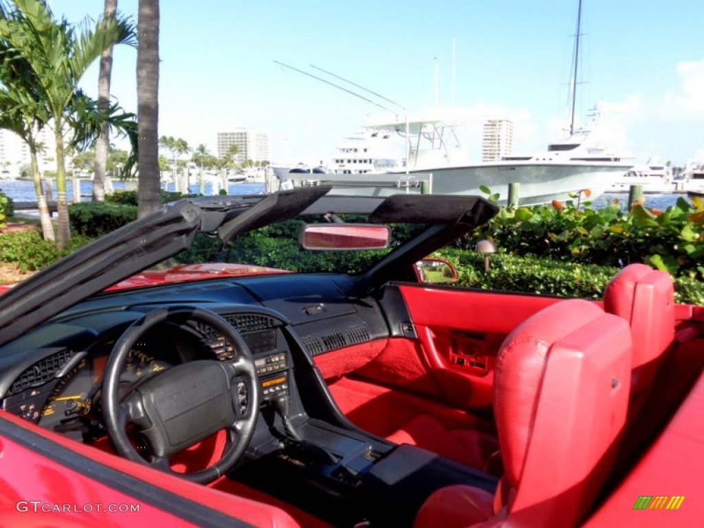 1992 Corvette Convertible - Bright Red / Red photo #30