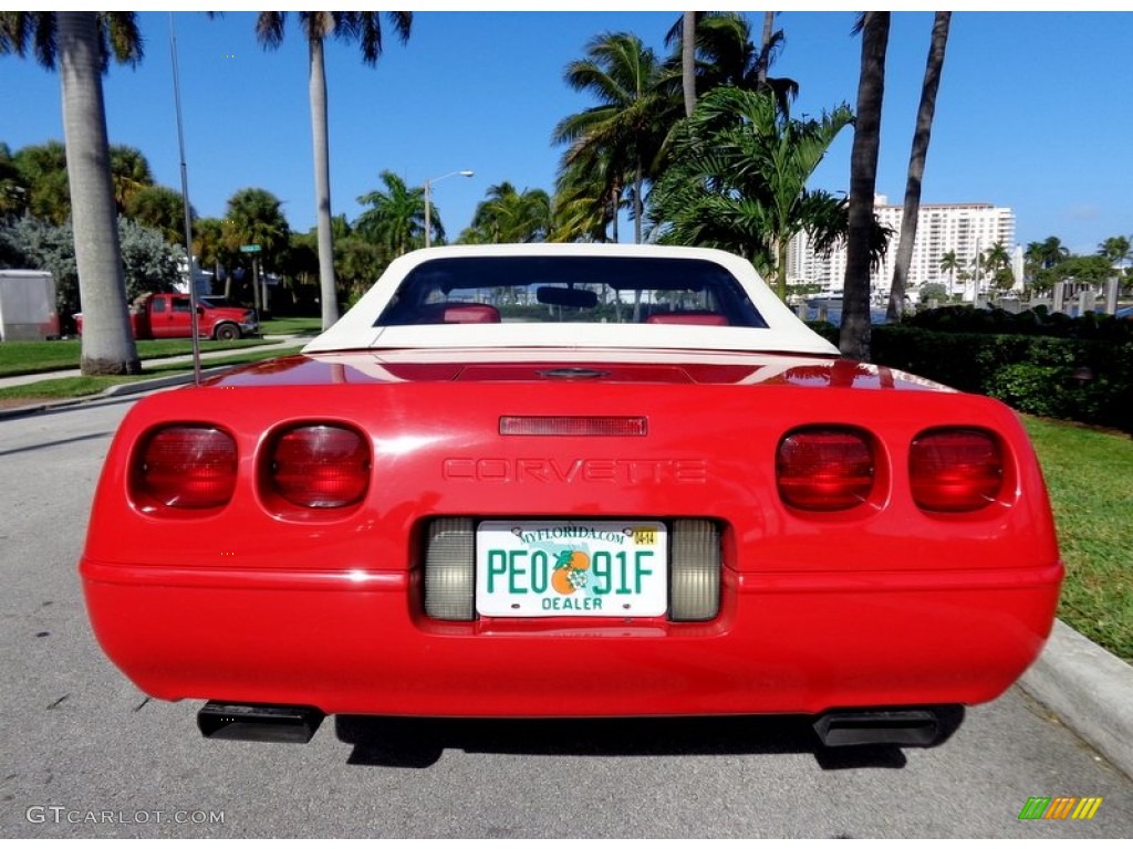 1992 Corvette Convertible - Bright Red / Red photo #37