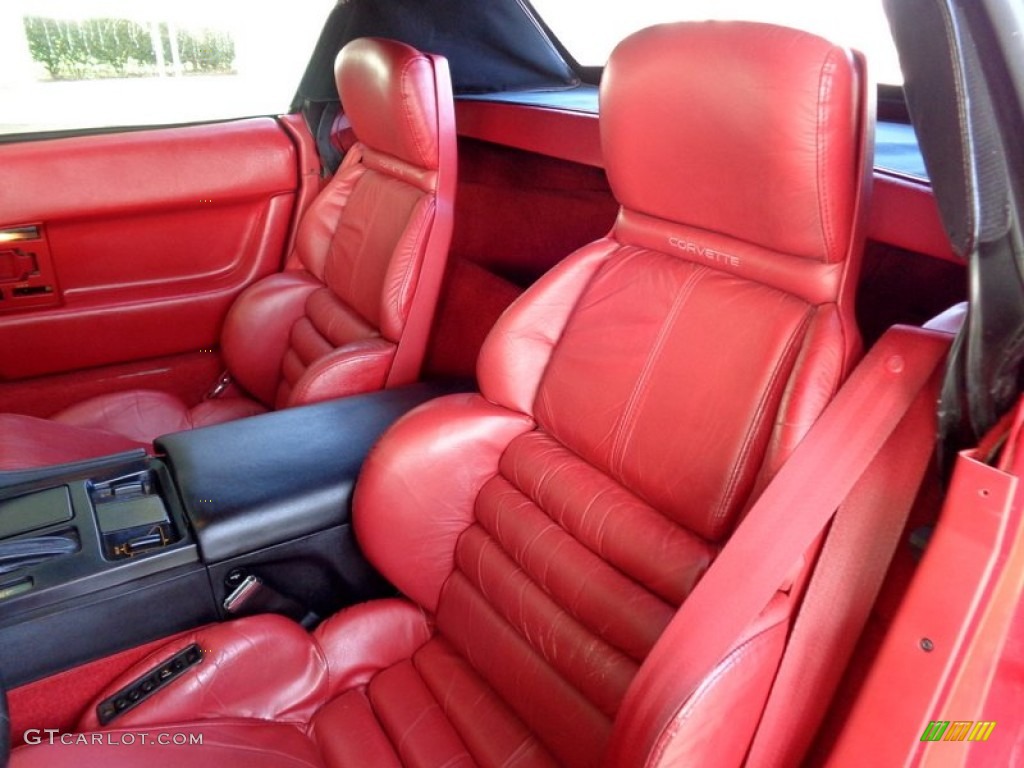 1992 Corvette Convertible - Bright Red / Red photo #43