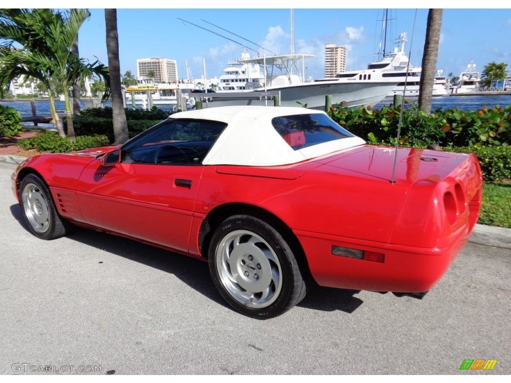 1992 Corvette Convertible - Bright Red / Red photo #46