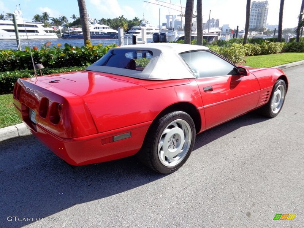 1992 Corvette Convertible - Bright Red / Red photo #50