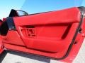 1992 Chevrolet Corvette Red Interior Door Panel Photo