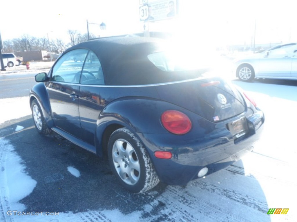 2003 New Beetle GLS Convertible - Galactic Blue Metallic / Black photo #3