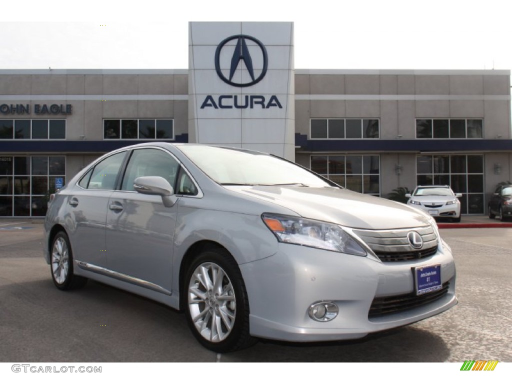 2010 HS 250h Hybrid Premium - Tungsten Silver Pearl / Gray photo #1