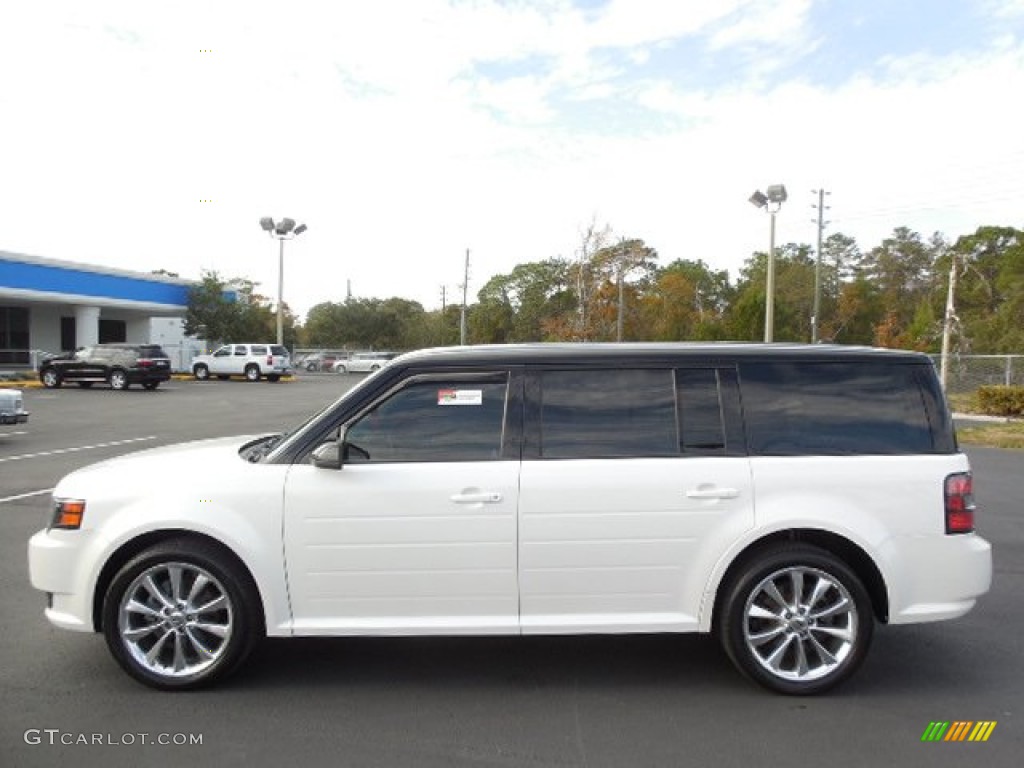 White Platinum Metallic Tri-Coat 2011 Ford Flex Titanium Exterior Photo #89176858