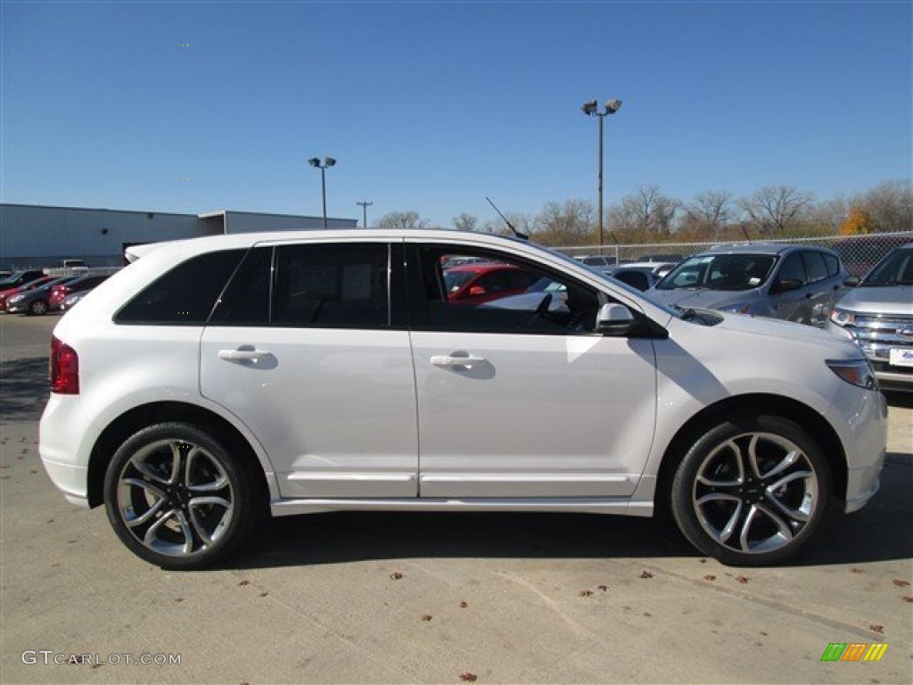 2014 Edge Sport - White Platinum / Sport Charcoal Black/Silver Smoke Metallic photo #6