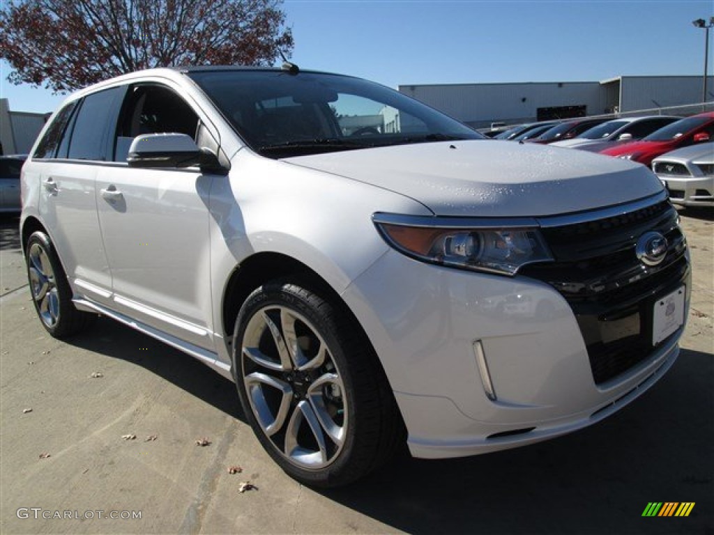 2014 Edge Sport - White Platinum / Sport Charcoal Black/Silver Smoke Metallic photo #7