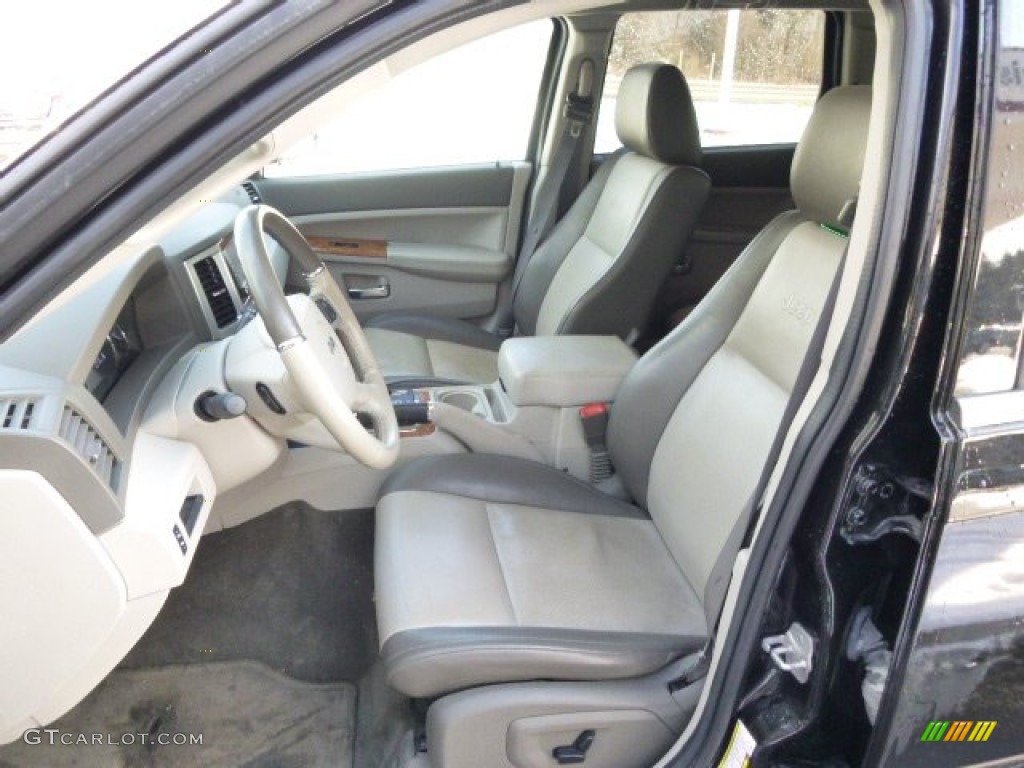 2008 Grand Cherokee Limited 4x4 - Black / Dark Slate Gray/Light Graystone photo #10