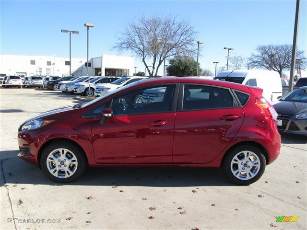 Ruby Red 2014 Ford Fiesta SE Hatchback Exterior Photo #89182255