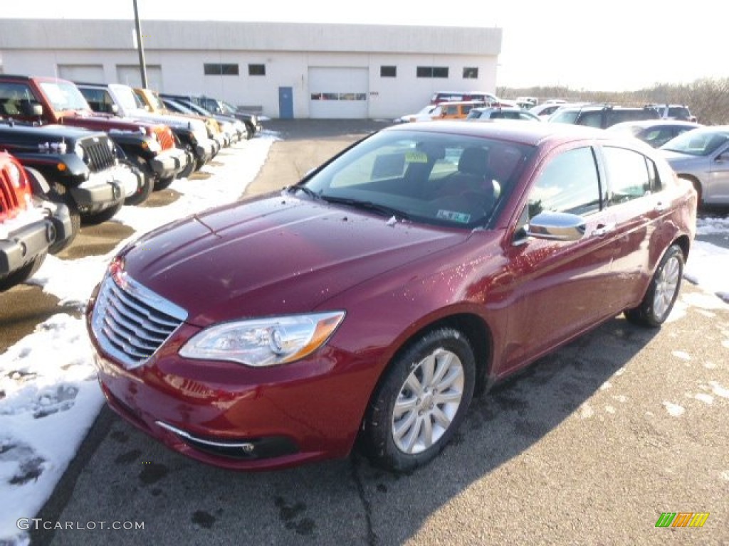 2014 200 Limited Sedan - Deep Cherry Red Crystal Pearl / Black photo #2