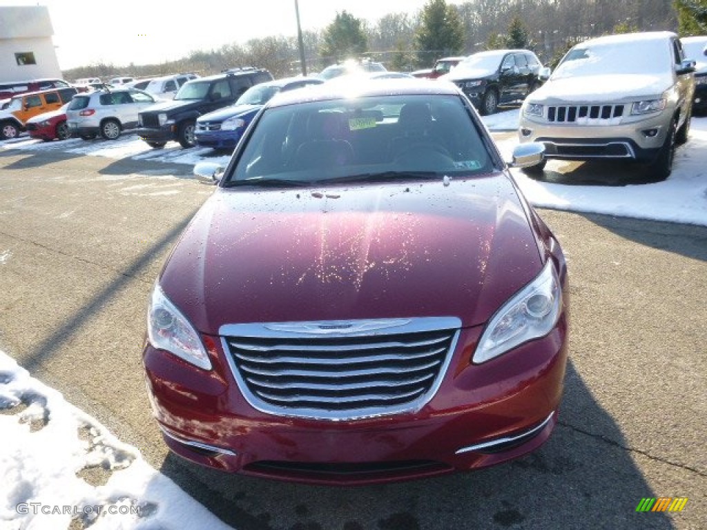 2014 200 Limited Sedan - Deep Cherry Red Crystal Pearl / Black photo #3