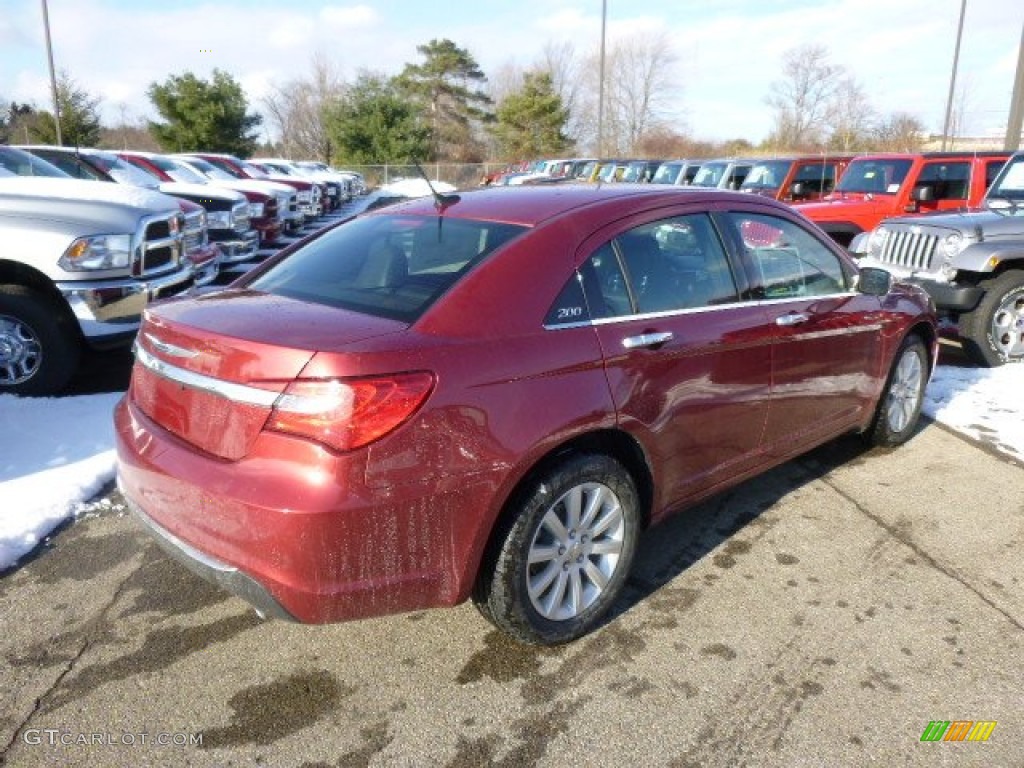 2014 200 Limited Sedan - Deep Cherry Red Crystal Pearl / Black photo #6