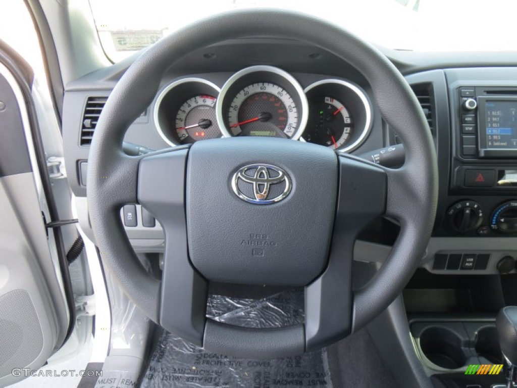2014 Toyota Tacoma Double Cab Graphite Steering Wheel Photo #89182570