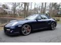 Dark Blue Metallic 2010 Porsche 911 Turbo Cabriolet Exterior