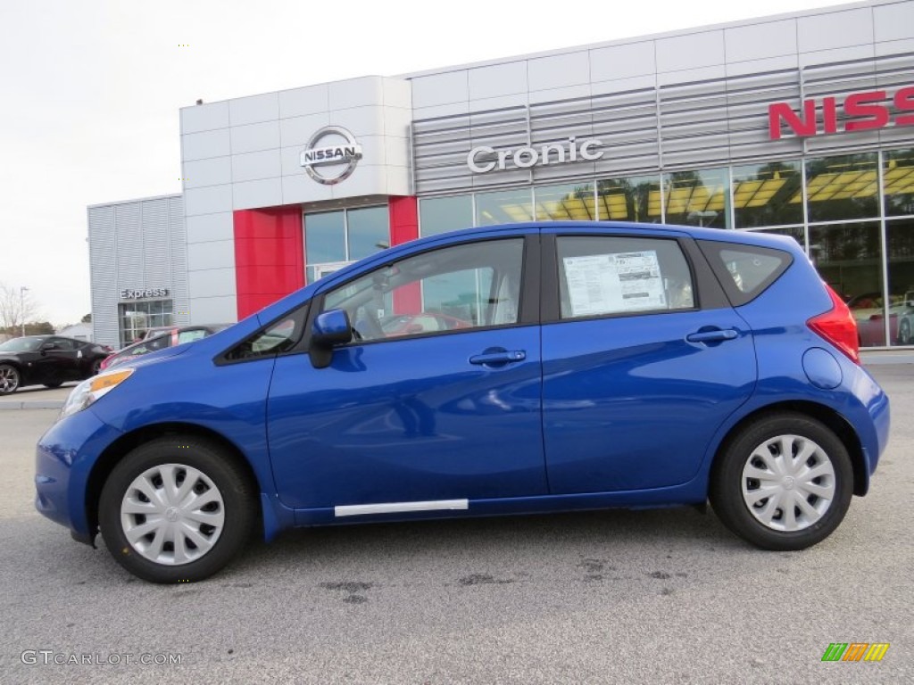 2014 Versa Note SV - Metallic Blue / Wheat Stone photo #2
