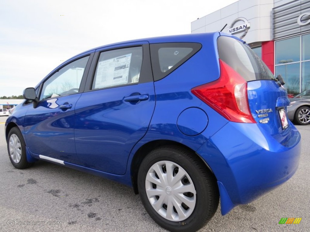 2014 Versa Note SV - Metallic Blue / Wheat Stone photo #3