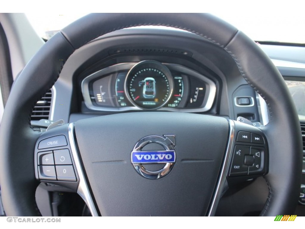 2014 Volvo XC60 T6 AWD Black Steering Wheel Photo #89183185
