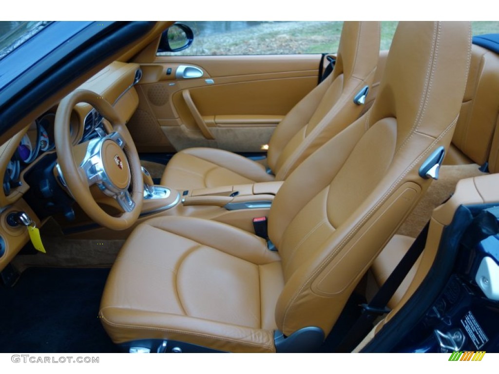 Natural Brown Interior 2010 Porsche 911 Turbo Cabriolet Photo #89183188