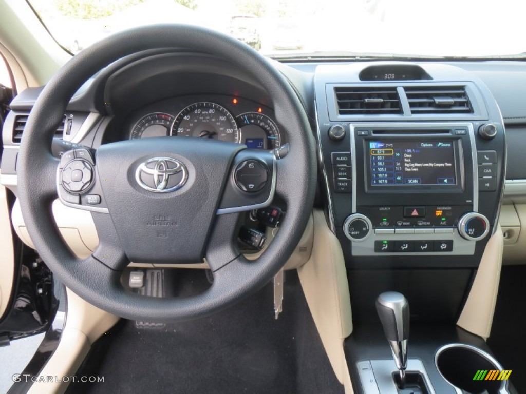 2014 Toyota Camry LE Ivory Dashboard Photo #89183305