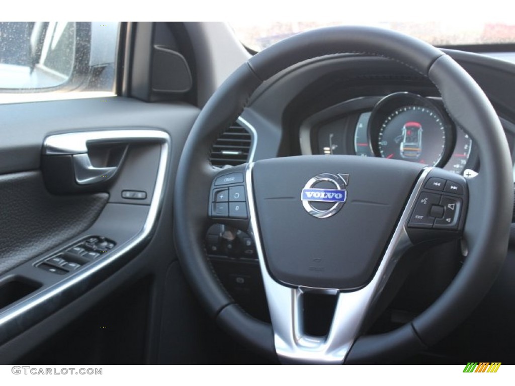 2014 Volvo XC60 T6 AWD Black Steering Wheel Photo #89183314